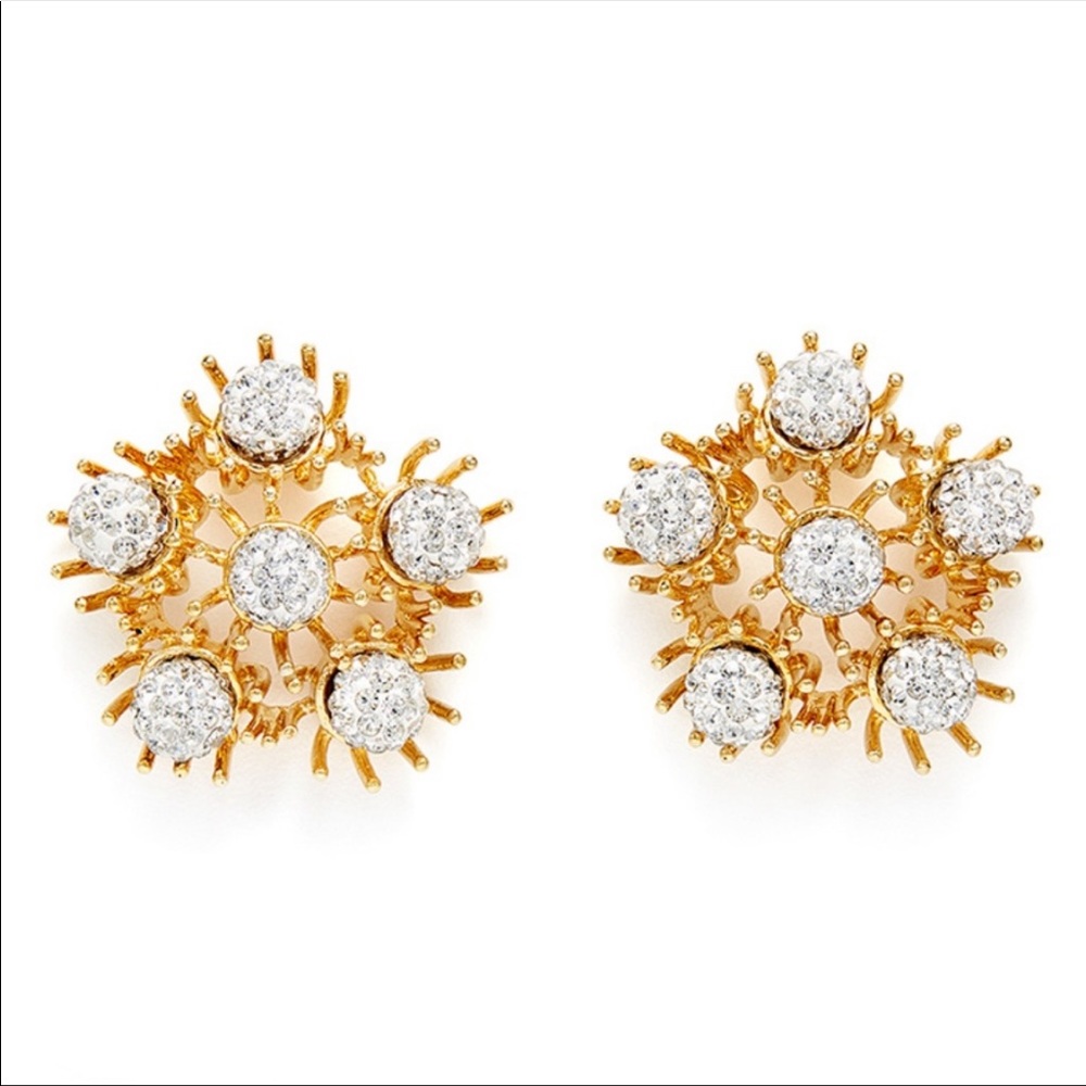 NEW Lele Sadoughi Dandelion Fireball Earrings